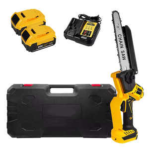 Mini-tronçonneuse sans fil rechargeable à batterie lithium 21V 4/6 pouces pour usage industriel et bricolage, pour l'élagage des arbres et la coupe du bois - Product Image 1