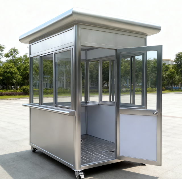 Low Cost Best-Selling Portable Prefab Steel Waterproof Lightweight Security Booth Outdoor Toll Station Sentry Post for House Use