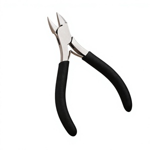 MANAN INSTRUMENTS Precision Diagonal Cutting Pliers Black Handle Stainless Steel Tapered Baguette Cut for Jewelry DIY Jewelry - Product Image 1