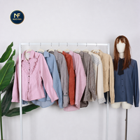 Grosir Kemeja Bekas Berkualitas Tinggi Musim Gugur/Dingin, Bahan Campuran, Berbagai Ukuran dan Warna, untuk Ekspor ke Timur Tengah.