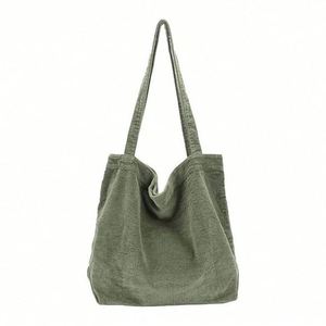 Hot Casual Fashion Shopping Daily Women's <b>Large</b> Capacity Hand Bill Shoulder Green Corduroy Crossbody Bag - Product Image 1