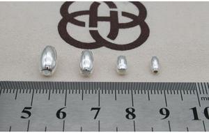 3/4/5/6mm 스털링 실버 스페이서 비즈 올리브 타원형 비즈 팔찌 목걸이 제작용 - Product Image 4