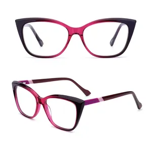 Optical Frames Stock Lot Classic Retro Universal Computer Glasses Fashion Optical Women Eye Glasses Frames Custom Logo