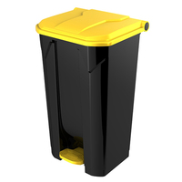 Poubelle de recyclage carrée CHAOBAO B2-010A/B/C/D en PP haute capacité avec motif imprimé personnalisable pour usage intérieur/extérieur