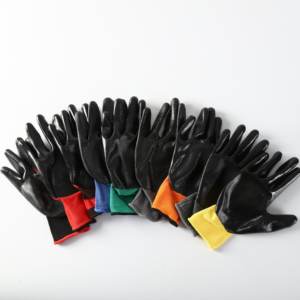 Best selling <strong>Nitrile</strong> Coated Oilfield Anti Slip Waterproof Acid And Alkali Resistant <strong>Gloves</strong> Mechanic <strong>Glove</strong> - Product Image 1