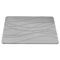 Tapis de bain en pierre de diatomite FIGOO-Velvet Touch, avec envers en caoutchouc haute densité, tapis de bain luxueux pour salle de bain principale