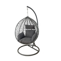 Chaise suspendue ronde en forme d'œuf pour patio, prix d'usine bon marché