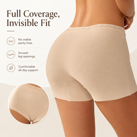 Culottes pour femmes en dentelle antistatique, à entrejambe plat, en tissu doux, séchage rapide, sans effilochage, sans couture, vente en gros d'usine