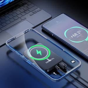 พาวเวอร์แบงค์แม่เหล็กอะลูมิเนียมอัลลอย5000มิลลิแอมป์10000มิลลิแอมป์ต่อชั่วโมงที่ชาร์จแม่เหล็กไร้สายสำหรับ <span class=keywords><strong>iPhone</strong></span> 12 13 <span class=keywords><strong>14</strong></span> <span class=keywords><strong>PRO</strong></span> <span class=keywords><strong>MAX</strong></span> - Product Image 6