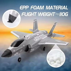 Avión de Control Remoto Gris <span class=keywords><strong>F35</strong></span> de 4 Canales, Avión de Combate, Planeador de Acrobacias de Alto Rendimiento, Kit de Avión <span class=keywords><strong>RC</strong></span>, Juguetes de Modelismo, 6 Minutos de Vuelo - Product Image 2