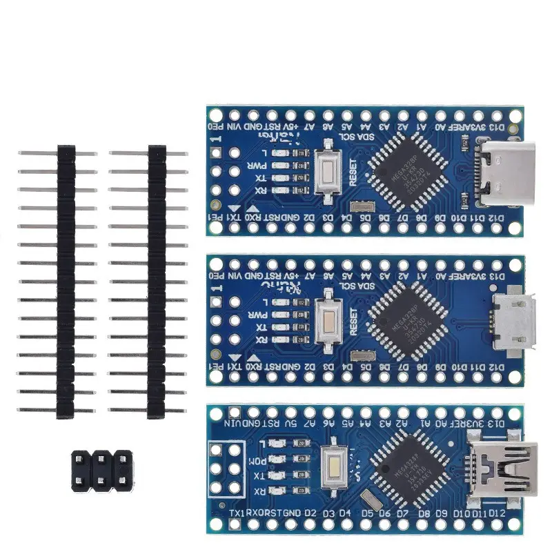 Papan Pengembangan USB Tipe C, Kompatibel dengan Nano 3 dengan Kontroler Bootloader UNTUK Arduino CH340 Driver USB 16Mhz IC ATMEGA328P