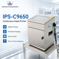 Machine de codage CIJ IPS-9650, système d'impression haute définition pour les lignes de production d'emballages alimentaires, de boissons et de câbles