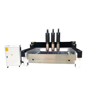 Çok fonksiyonlu mermer granit tezgah lavabosu delik kesme parlatma makinesi CNC Router taş oyma oyma makinesi