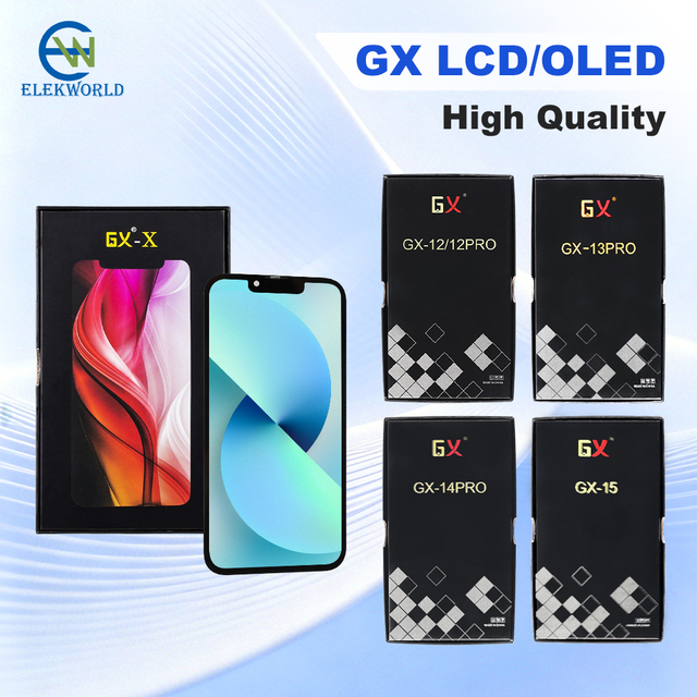 Best Price GX LCD Screen for Iphone Xr XS X 11 12 13 14 15 Pro Max 17 16 OLED Touch LCD GX Pantalla Display Mobile Phone Parts