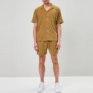 เสื้อเชิ้ตออกแบบเอง ผ้าฝ้าย 60% โพลีเอสเตอร์ 40% ปักลายวินเทจ แขนสั้น ติดกระดุม เสื้อลำลองผู้ชาย - Product Image 4