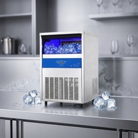 Machine industrielle de fabrication de blocs de glace avec compresseur 220V, capacité de stockage de 300 kg, installation de production de glace haute précision