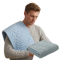 Tapis de couchage auto-refroidissant de luxe pliable et écologique pour animaux de compagnie, en tissu résistant aux rayures, taille M, pour chiens et chats