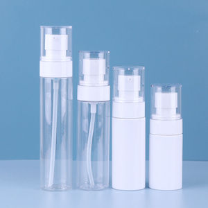 Flacon pompe cylindrique en plastique PET pour cosmétiques, avec bouchon à vis et impression sérigraphique – Meilleures ventes - Product Image 4