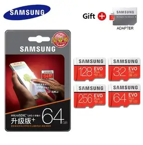 Оригинальный Samsung EVO PLUS Micro TF Flash SD-карта 128GB-512GB со скоростью до 130 Мб/с V90 Совместимость с камерой для телефона и ПК