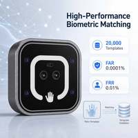 Módulo de Cámara Compacta para Lectura de Venas de la Palma, Lector de Venas de 0.1s, 10000 Usuarios, 850nm NIR, Lente Dual, Detección de Vida Real, Alimentación USB, SDK Multi-OS, UART/RS232