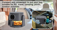 Friteuse à air électrique 2L OEM en gros avec contrôle numérique et panier en verre trempé pour usage extérieur/VR/voiture/ménage