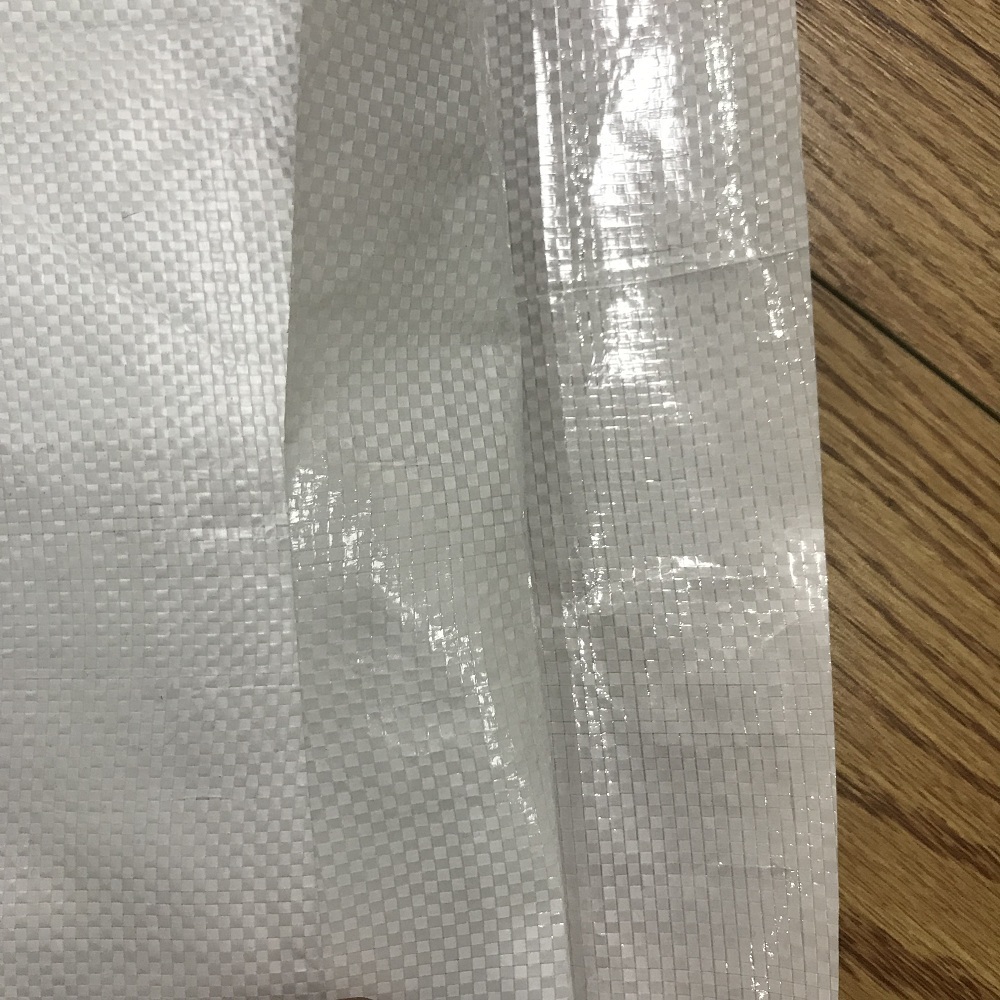 Impression offset couleur blanche opp laminé intérieur très épais 25kg 50kg dimension tissé pp sac