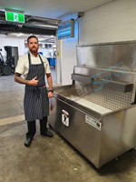 Machine de nettoyage industrielle en acier inoxydable pour hôtels et restaurants, réservoir de trempage chauffé Aotolift pour la dégraissage