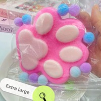 Jouet anti-stress en caoutchouc thermoplastique extra-large en forme de patte de chat Xiaohongshu, pâte à modeler douce et moelleuse, parfait