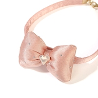 Collier princesse Kawaii pour petits chiens et chats, accessoires colorés pour animaux de compagnie, collier mignon avec nœud papillon, décoration à chaîne réglable