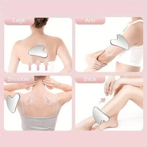 Outil Facial Gua Sha en Métal Acier Inoxydable, Pierre de Massage Tendance pour Soins de la Peau, Personnalisable pour le Cuir Chevelu et le Corps, Logo Personnalisé, Vente en Gros - Product Image 6
