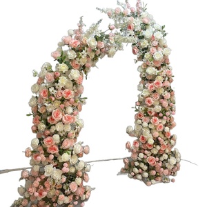 Set di Fiori in Seta per Arco Nuziale, Decorazione Matrimoniale Trendy Stile Instagram, Composizione Floreale per Sfondo Fotografico Nuziale - Product Image 5