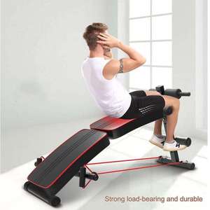<span class=keywords><strong>Banc</strong></span> de <span class=keywords><strong>Musculation</strong></span> d'Intérieur Pliant en Acier pour Exercices de Presse, Haltères, Bodybuilding et Abdominaux - Product Image 4