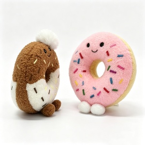 Customized Donut Plush Toy Set,<b>Cute</b> Food Themed Stuffed Animals with Sprinkles, Smiling Faces & Limbs - Product Image 5
