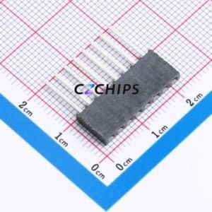 SSW-108-03-T-S Pin Socket Through hole Component (THT),P=2.54mm Connector 2.54mm Through Hole Single Row 8P - Product Image 1