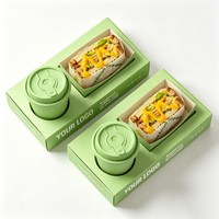 Boîte d'emballage OEM pour sandwichs, café et repas à emporter – Contenants pour petit-déjeuner et emballages alimentaires