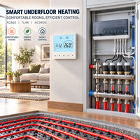 Système de contrôle intelligent pour chauffage par le sol AC860 TL44 AC9400 AC220V – Pièces de chauffage au sol résidentielles, installation facile