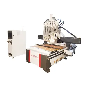 Cnc Router Kitchen Cabinet Cnc Engraving Machine Multi-heads 4 Heads 1328 4*8ft Wooden Router with 3 Axis Wood Machine