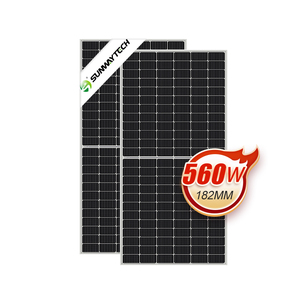 単結晶パネルソーラー550ワットソーラーパネルフラットルーフ取り付けPVソーラーサーマルハイブリッドパネル - Product Image 1