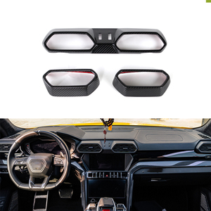Eurocar para Urus, Molduras Interiores de Fibra de Carbono de Lujo, Marco de Control Central, Cubiertas para Rejillas de Ventilación, Adhesivos, Kits de Molduras para el Tablero - Product Image 1
