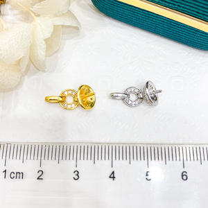 Pendentif en argent WENCHI S925 avec perles rondes de 9 à 15 mm, accessoires de mode DIY, collier pour femmes, modèle 10490, Chine - Product Image 3