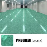 Peinture époxy pour sols auto-nivelante à base d'eau, haute brillance, avec sable coloré, pour garages et allées en ciment