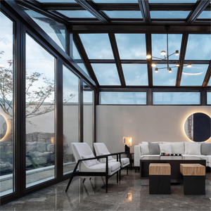 بروش شمس للغرف الجاهزة 3 4 للمواسم الأربعة ، ألومنيوم حديث صوفي ، إضافة غرفة شمسية ، منزل شمس - Product Image 2