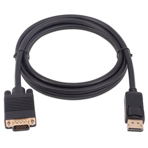 Adaptateur DisplayPort vers VGA, convertisseur DP vers VGA, câble de 6 pieds, mâle vers mâle, cordon plaqué or, Compatible avec Lenovo Dell - Product Image 5