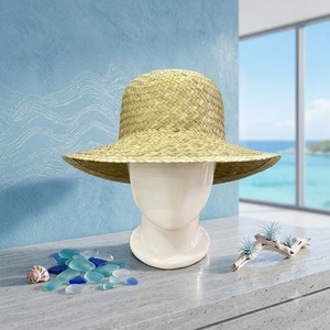 Chapeau de soleil pour homme en paille de blé, style vintage, promotionnel, à prix abordable, idéal pour l'été - Product Image 1