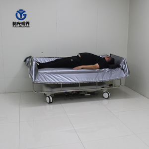 Lit de <span class=keywords><strong>douche</strong></span> médical <span class=keywords><strong>hydraulique</strong></span>, <span class=keywords><strong>chariot</strong></span> de bain pour patients d'hôpital avec barrières de sécurité complètes - Product Image 2