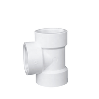 Raccord en T en PVC 20mm-110mm Blanc/Gris PN10 PN16 Basse Pression Surface Lisse Réducteur Égal pour Système de Plomberie d'Alimentation en Eau