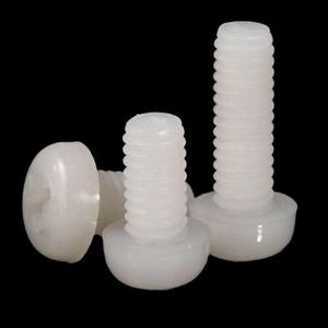 Black white <b>Plastic</b> nylon Pan Head Nylon Machine <b>Screw</b> M2 M6 - Product Image 4