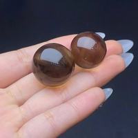 Vente en gros de 2 cm mini boule pierres de guérison naturelles Quartz rose sphère de cristal d'améthyste pour la décoration de la maison thème d'amour de Noël