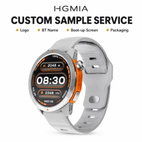 Reloj Inteligente MG03 con GPS, Pantalla AMOLED de 1.43 Pulgadas, Llamadas por Bluetooth, Monitor de Ritmo Cardíaco, Resistente al Agua 3ATM, Brújula, Calendario, para Deportes, Reloj para Hombre