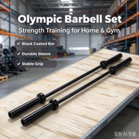 Barbel Logam Profesional Custom Logo Gym Berkualitas Tinggi Angkat Berat 10kg CPU Force Keen Batang Lurus/Lengkung Unisex